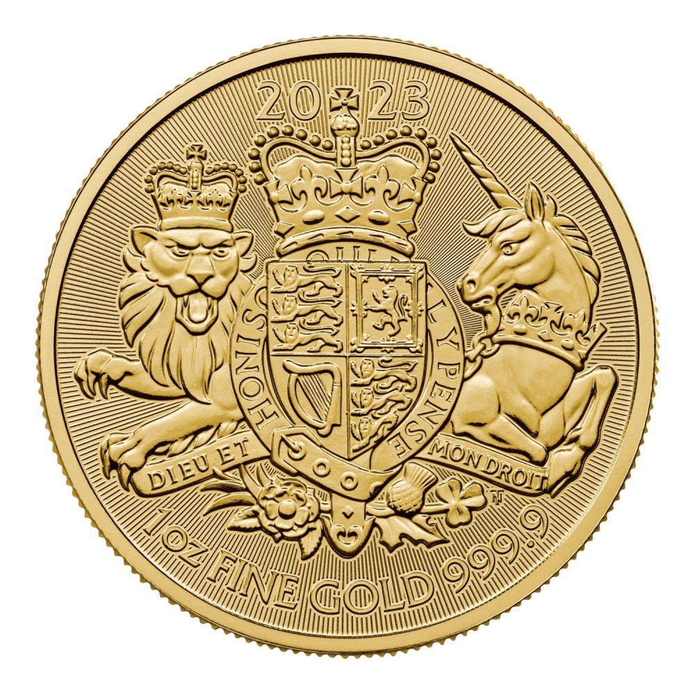 Royal Arms 2023 - 1 Oz - zlatá investiční mince Royal Arms 2023 - 1 Oz - zlatá investiční mince