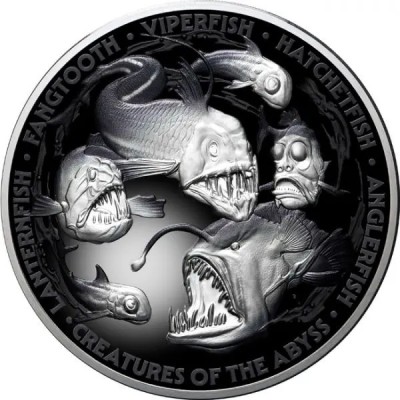 Creatures from the Deep - 5 Oz - Samlermynt i sølv