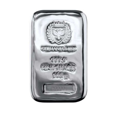 Germania Mint - 100g  - Silver Investment Bar