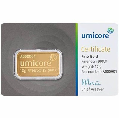 Umicore - 10g - investment gold ingot