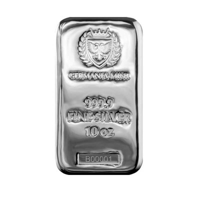 Germania Mint - 10 Oz - Silver Investment Bar