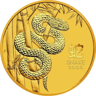 Lunar Snake 2025 - 1/10 Oz - investeringsmynt i gull