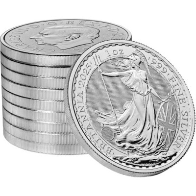 Britannia (2025) - 1 Oz - Sølv investeringsmynt (levert 10.5.2025)