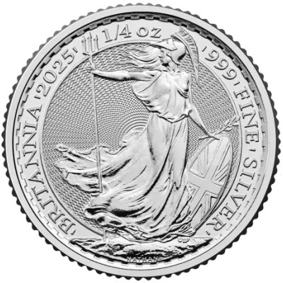 Britannia (2025) - 1/4 Oz - Sølv investeringsmynt