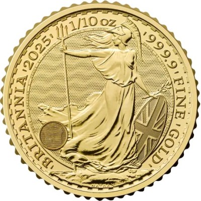 Britannia 2025 - 1/10 Oz - gold investment coin