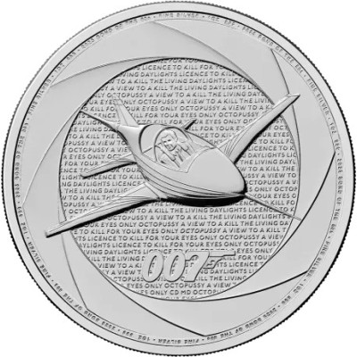 Seks tiår med 007 (80-tallet) - James Bond - 1 Oz - sølv investeringsmynt