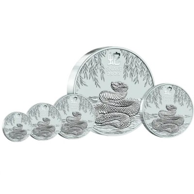 Lunar Snake (2025) - 1 Oz - Sølv investeringsmynt