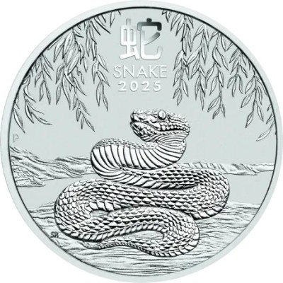 Lunar Snake (2025) - 1 Oz - Sølv investeringsmynt