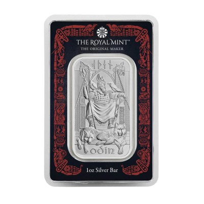 Nordiske guder - Odin - 1 Oz - sølv investeringsbarre