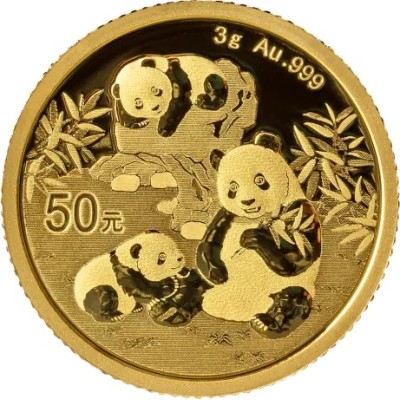 Panda (2025) - 3 g - gold investment coin