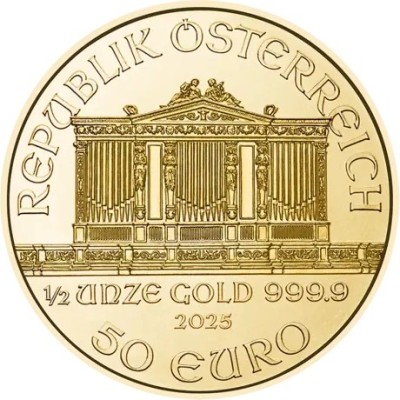 Wiener Philharmoniker (2025) - 1/2 Oz - investeringsmynt i gull
