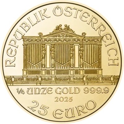 Wiener Philharmoniker (2025) - 1/4 Oz - investeringsmynt i gull
