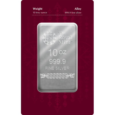 Norse Gods - Odin - 10 Oz - Silver Investment Bar