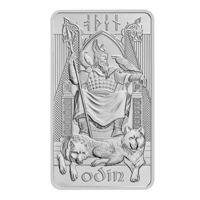 Norse Gods - Odin - 10 Oz - Silver Investment Bar