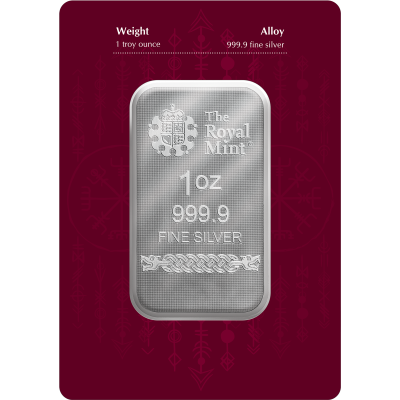Nordiske guder - Odin - 1 Oz - sølv investeringsbarre