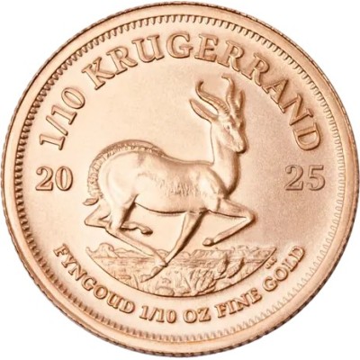 Krugerrand (2025) - 1/10 Oz - gold investment coin