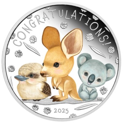 Birth of a Child (2025) - 1/2 Oz - silver gift coin (delivery 30.1.2025)