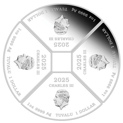 Lunar Snake Quadrant - 4 Oz - Silver Collector Coin