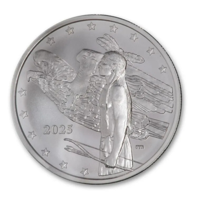 Mesa Grande Native American Bison Dollar (2025) - 1 Oz - Sølv Samlermynt