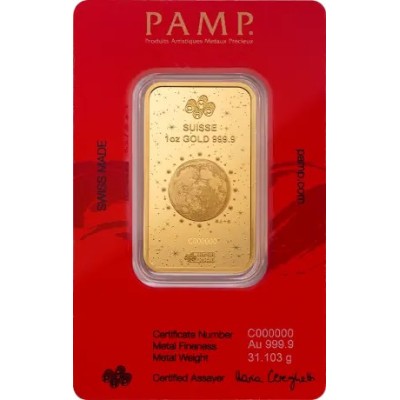Pamp, Lunar Legend White Snake - 1 Oz - Gold Bullion