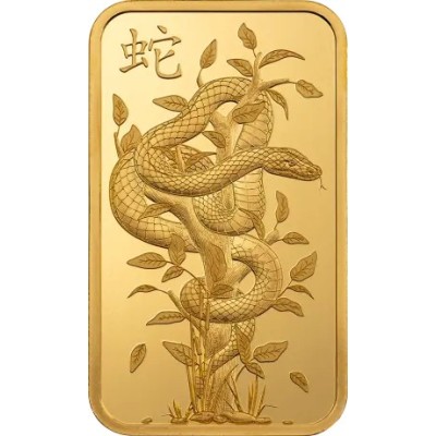 Pamp, Lunar Legend White Snake - 1 Oz - Gold Bullion