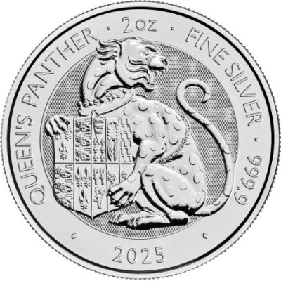 Tudor Beasts Queen Panther - 2 Oz - Silver Investment Coin