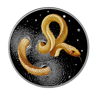 Herpeton Snake - 1 Oz sølv bevis samlemynt