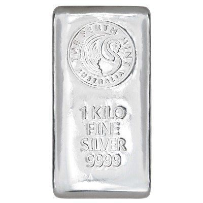 Perth Mint - 1 kg - investeringsbarrer i sølv