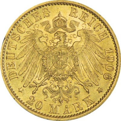 German Empire 20 Mark - 7,96 g - gold investment coin