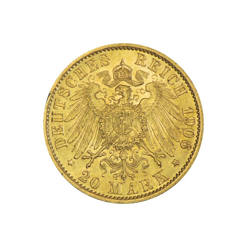 German Empire 20 Mark - 7,96 g - gold investment coin