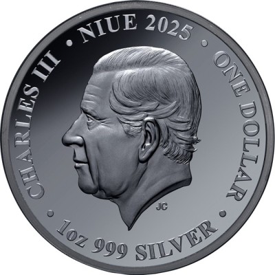 Flaskehalsdelfin - 1 Oz - Samlermynt i sølv