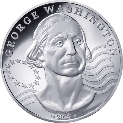 George Washington - 2 Oz - stříbrná sběratelská mince (dodání 15.5.2025)