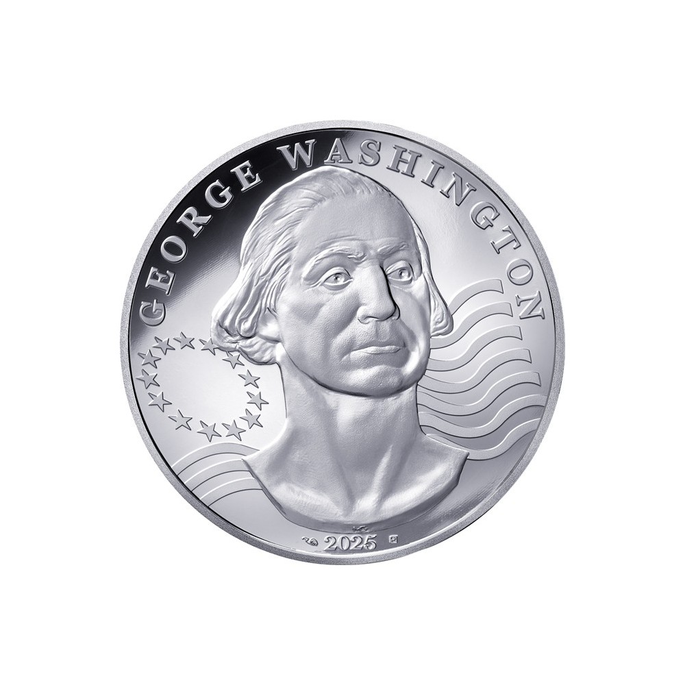 George Washington - 2 Oz - stříbrná sběratelská mince (dodání 15.5.2025)