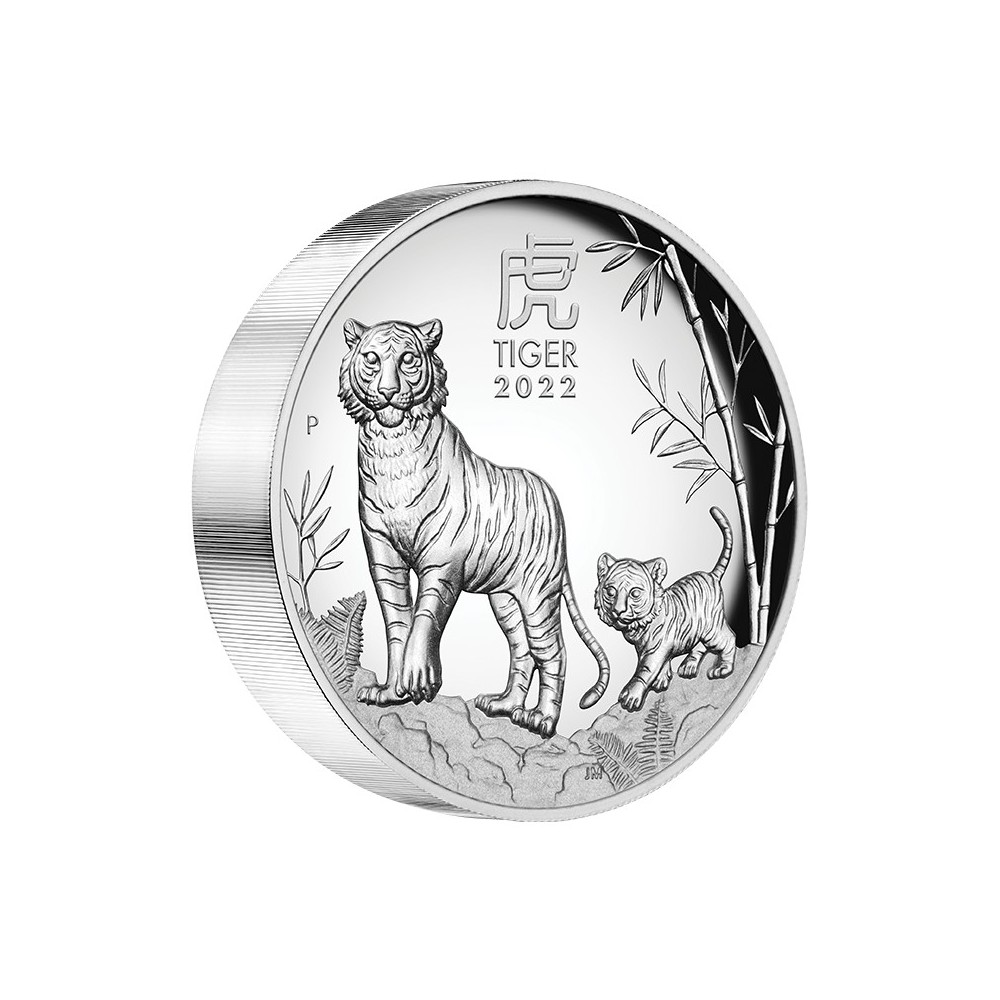 Australian Lunar Tiger - 5 Oz - stříbrná sběratelská mince