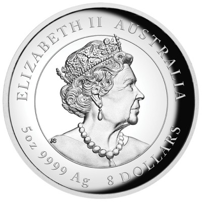 Australian Lunar Tiger - 5 Oz - Silver Collector Coin