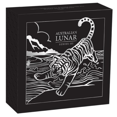 Australian Lunar Tiger - 5 Oz - Silver Collector Coin