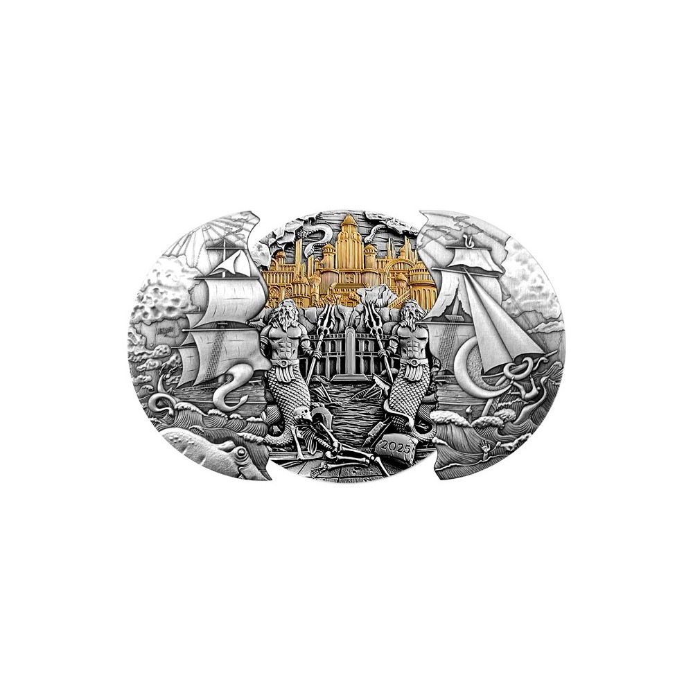 Atlantida - 5 Oz - stříbrná sběratelská mince (dodání 30.5.2025)