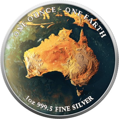 Earth - 1 Oz - Australia - Silver Collector Coin