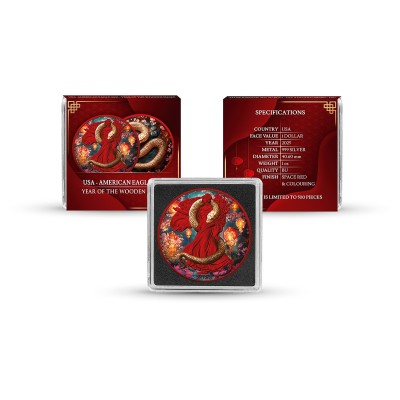 Wooden Snake (2025) - 1 Oz - Silver Collector Coin