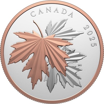 Gleaming Maple Leaves - 10 Oz - stříbrná sběratelská mince (dodání 12.6.2025)