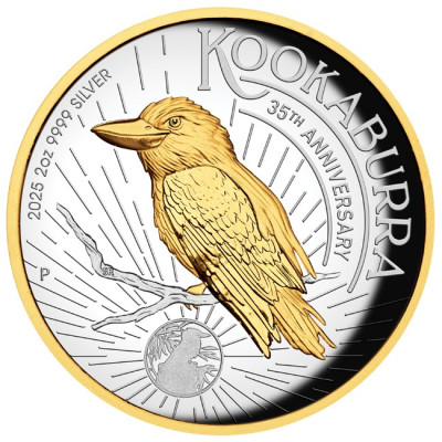kopi av Kookaburra - 2 Oz - stříbrná proof sběratelská mince