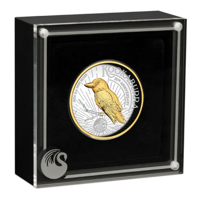 kopi av Kookaburra - 2 Oz - stříbrná proof sběratelská mince