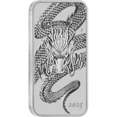 kopi av Rectangular Dragon (2025) - 1 Oz - stříbrná investiční mince