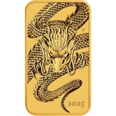 kopi av Rectangular Dragon (2025) - 1 Oz - stříbrná investiční mince