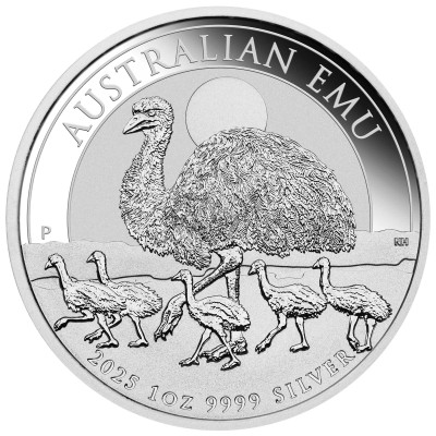 Australsk emu (2025) - 1 Oz - Sølv investeringsmynt