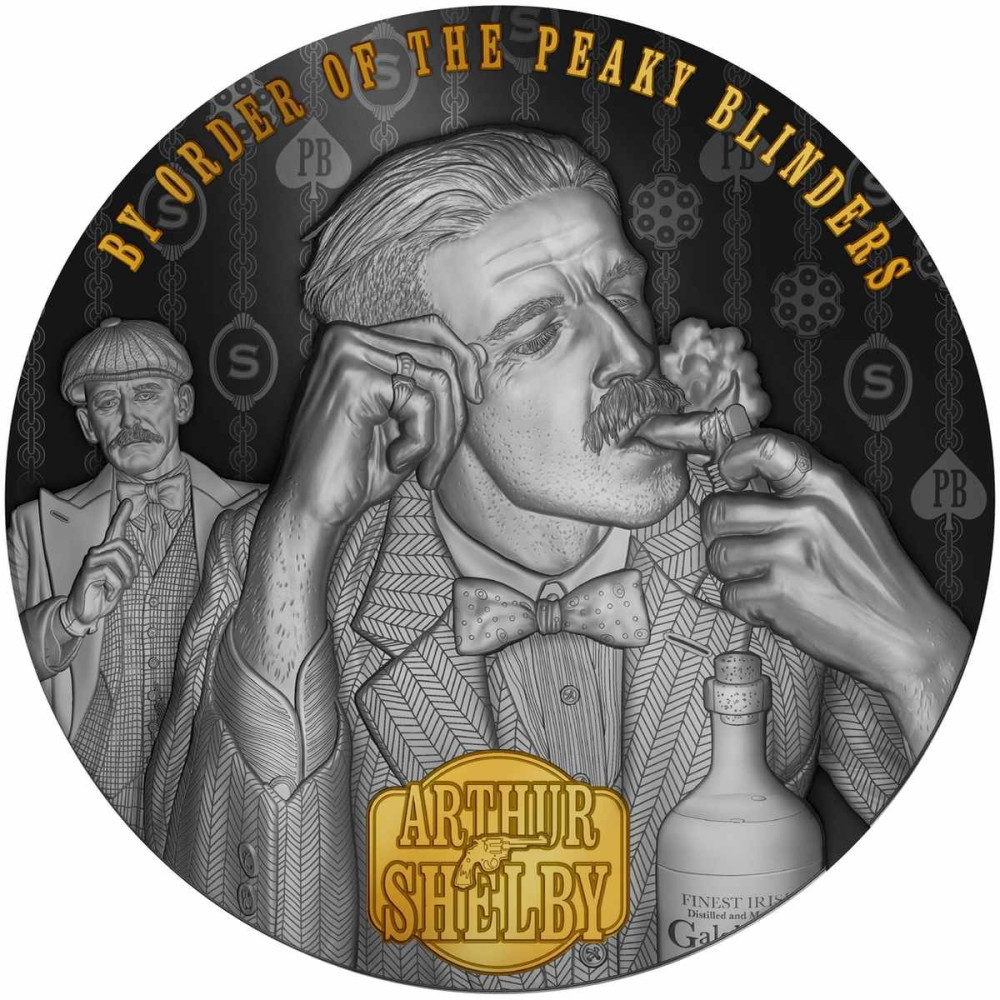 Peaky Blinders - Arthur Shelby - 2 Oz - Samlermynt i sølv