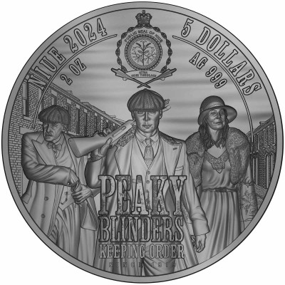 Peaky Blinders - Arthur Shelby - 2 Oz - stříbrná sběratelská mince