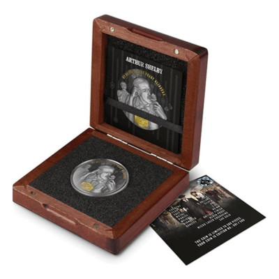 Peaky Blinders - Arthur Shelby - 2 Oz - stříbrná sběratelská mince