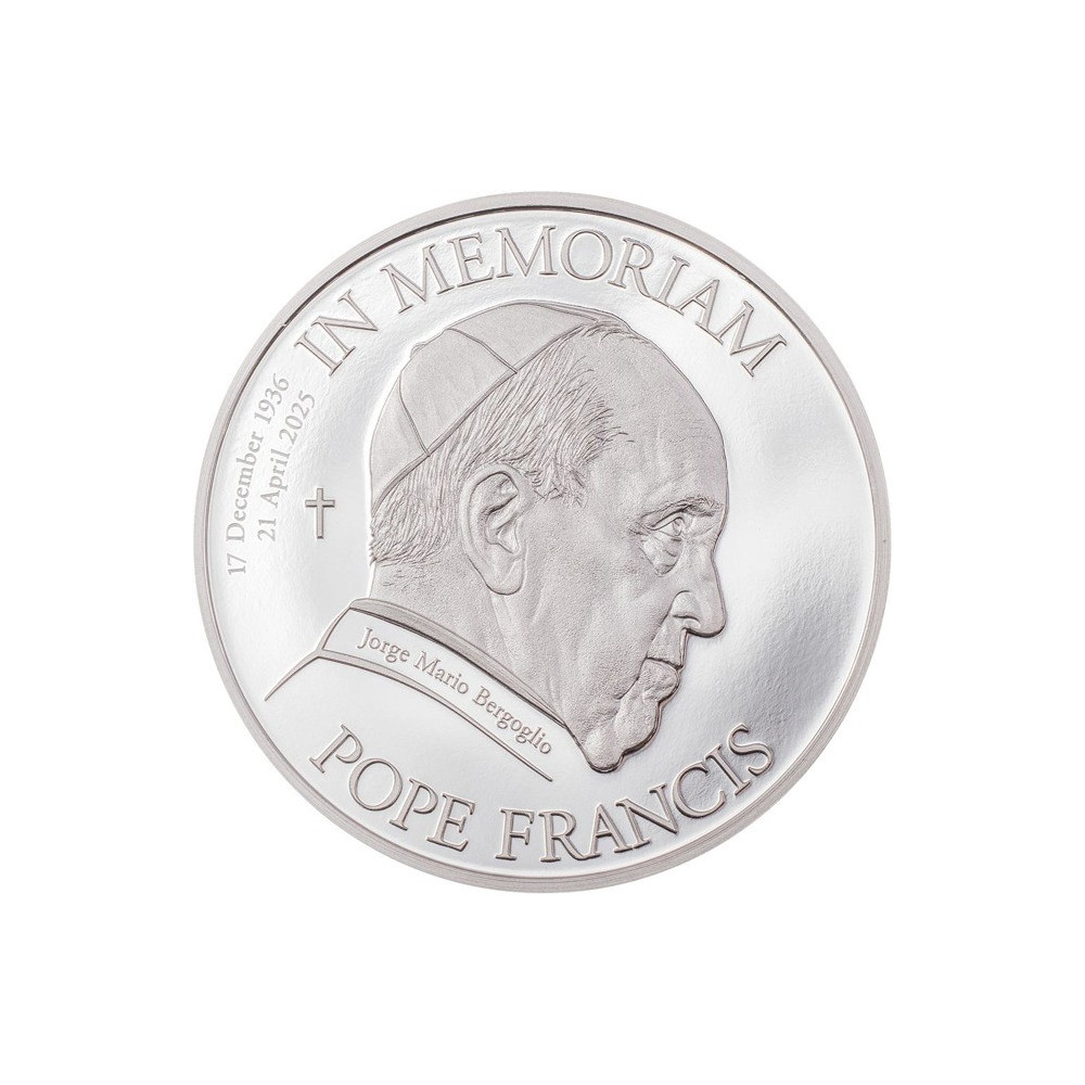 Papež František - 1 Oz - stříbrná sběratelská mince (dodání 25.5.2025)