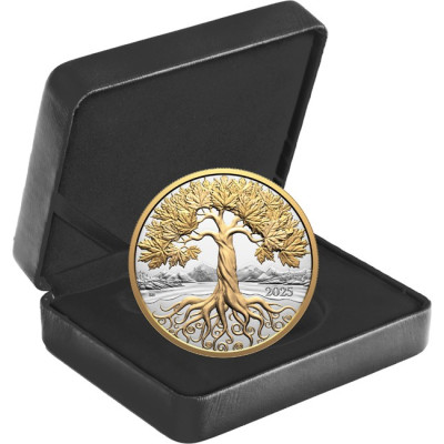 Maple Tree of Life - 5 Oz - stříbrná sběratelská mince